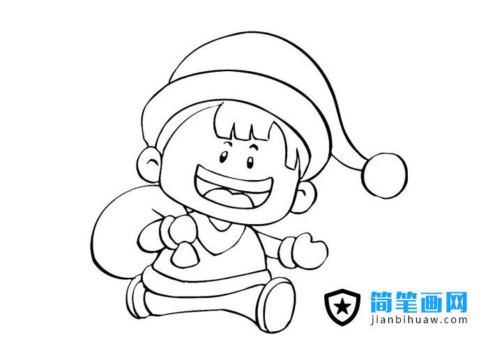 奔跑中的小孩簡(jiǎn)筆畫圖片