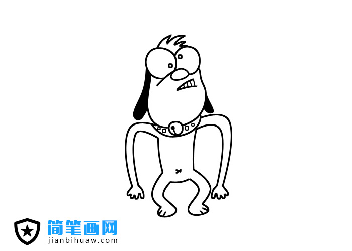 菜包狗簡(jiǎn)筆畫(huà)圖片